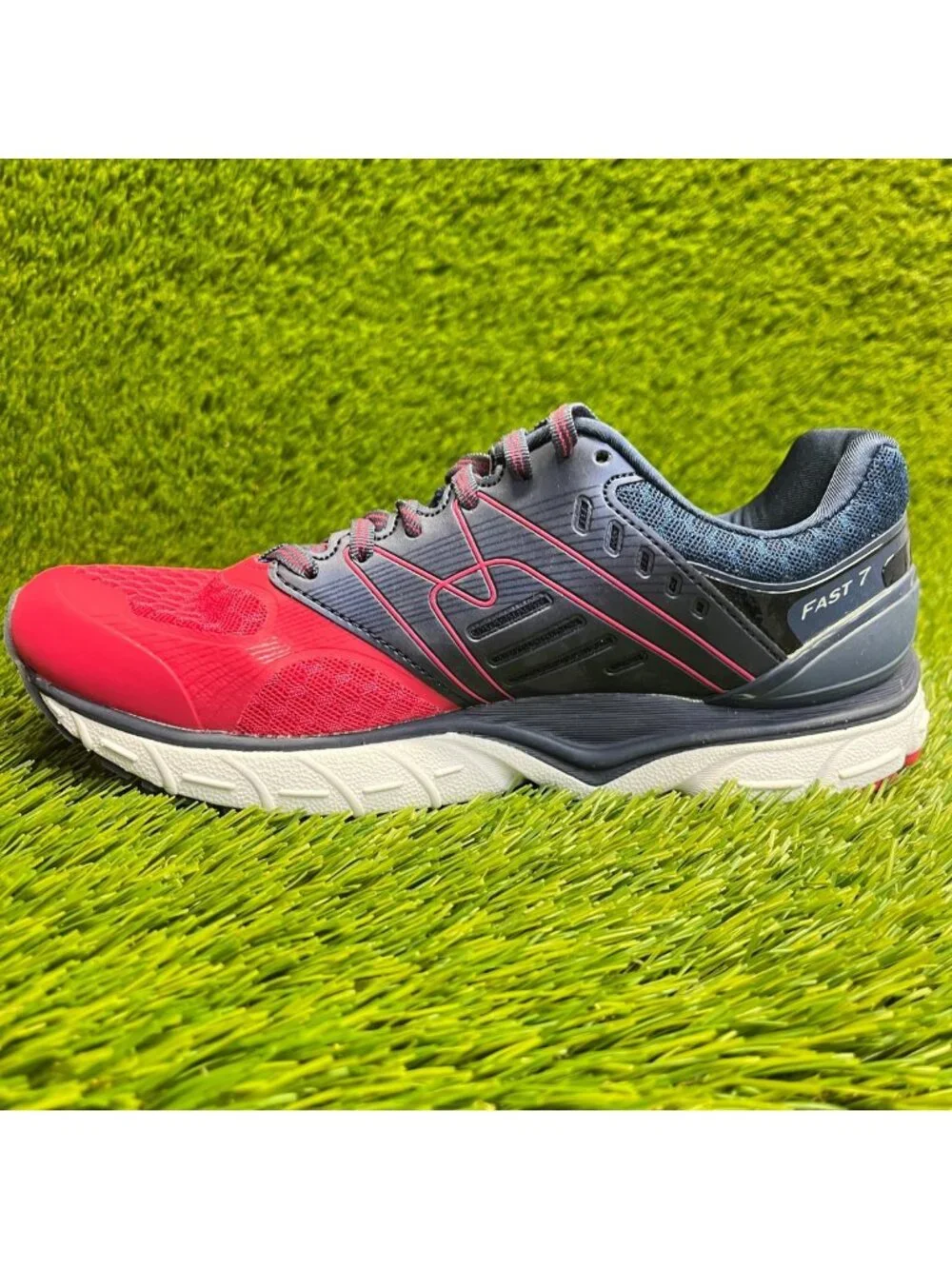 Karhu Fast 7 MRE Womens Size 7 Blue White Walking Running Shoes Sneakers